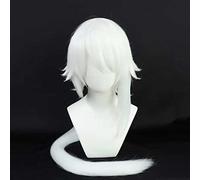 MAOMA Anime Cosplay Wig，VTuber Paryi Wig，Long white Wig，with Free Wig Cap，for Christmas Carnival party Halloween Cosplay Wig