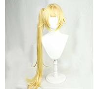 MAOMA Anime Cosplay Wig，VTuber Sara Hoshikawa Wig，Long golden Wig，with Free Wig Cap，for Christmas Carnival party Halloween Cosplay Wig