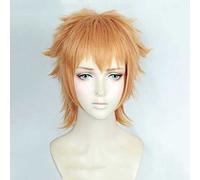 MAOMA Anime Cosplay Wig,Welcome to the Ballroom Gaju Akagi Wig,Orange short Wig,with Free Wig Cap,for Christmas Carnival party Halloween Cosplay Wig