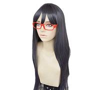MAOMA Anime Cosplay Wig，Welcome to the Ballroom Hanaoka Shizuku Wig，Black long Wig，with Free Wig Cap，for Christmas Carnival party Halloween Cosplay Wig