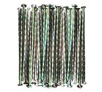 MAOMBO Artificial Turf Stakes Galvanized Metal Spiral Landscape Spikes for Fake Landscaping Grass | 36 Count, Outdoor, Heavy-Duty, Rust Resistant Security | 6-Inch Long, Spike Timber Nail