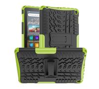 Maomini for F ir e HD8/ hd 8 Plus Tablet Case 2024 2022 2020 Release 14th 12th 10th Generation Kickstand Heavyduty Armor Defender Cover (Green)