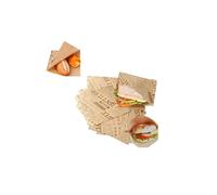 MaoNativey 100 Pcs Greaseproof Paper Sheets, Burger Paper Sheets,Sandwich Paper Cake Wrappers, Old Newspaper Printing Style, Food Wrapping for Sandwich Burger Fries and Bread,18×18cm