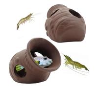 MaoNativey 2 Pieces Aquarium Stone Fish Hideaway Ornament Fish Tank Ornaments Cave Breeding Cones Cave Fish Tank Decorations for Shrimp Cichlid Betta Fish