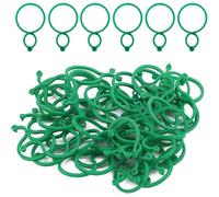 MaoNativey 200 Pieces Garden Plant Support Clips Gardening Flower Twisty Rings Clip Ties Tool Kit for Securing Plants Stems