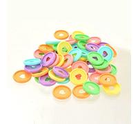 MaoNativey 24Pcs Plastic Loose Leaf Binder Discs, 6 Colors Discbound Expansion Discs Heart Binder Rings for for Add Extra Pages, DIY Notebooks Planners (35mm)