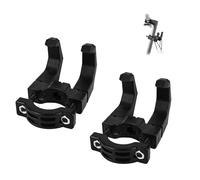 MaoNativey 2Pcs Electric Scooter Hanger Hook Bicycle Carrying Hook Double Hook Holder Claw Hook Storage Bag Hook for Handlebar Diameter Aluminum Alloy Black