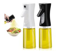 MaoNativey 2PCS Oil Spray Bottle, 200ml Oil Dispenser for Kitchen Sprayer Mister for Cooking, Kitchen,BBQ,Air Fryer,Salad,Baking
