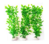 MaoNativey 3 Pack Long Artificial Aquarium Plants, Plastic Green Fish Tank Decor for Tropical & Goldfish Tanks - Bendable Underwater Plants for Freshwater Aquarium Decorations