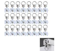 MaoNativey 30 Pcs Curtain Track Rolls, Plastic Curtain Rail with Twin Wheel Curtain Grooves - Curtain Rail Slider for Window and Shower Curtain Track