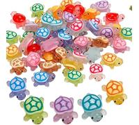 MaoNativey 30 PCS Glow in The Dark Mini Turtles - Tiny Resin Figurines for Fairy Gardens, DIY Crafts, Dollhouse Miniatures, Micro Landscaping, Home Decor, Night Light Decorations