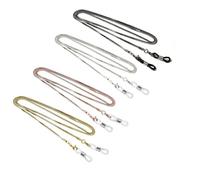 MaoNativey 4 Pieces Glasses Chain Eyeglass Chain Sunglasses Chain Women Spectacle Cord Chain Non-Slip Metal Lanyard Eyewear Strap Anti-lost String for Glasses Retainer