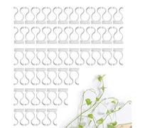 MaoNativey Climbing Plant Wall Plant Clip, 100 PCS Plant Wall Clips Self Adhesive Climbing Plant Climbing Wall Fixture Clips for Securing Vines Stalks Flower to Grow Upright Plant Support Clips