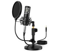 MAONO Condenser Microphone with 25mm Large Diaphragm, Professional Cardioid Studio Condenser Recording Mic with 3.5mm XLR for podcasting, Streaming, Singing, Vocal, Home-Studio