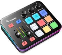 MAONO Gaming Audio Mixer, Audio Interface with Pro-preamp, RGB, Bluetooth, 48V Phantom Power for Live Streaming, Podcasting, Content Create, Gaming MaonoCaster G1 NEO