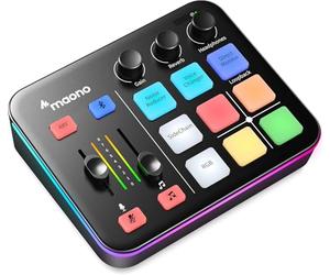 MAONO Gaming Audio Mixer, Audio Interface with Pro-preamp, RGB, Bluetooth, 48V Phantom Power for Live Streaming, Podcasting, Content Create, Gaming MaonoCaster G1 NEO