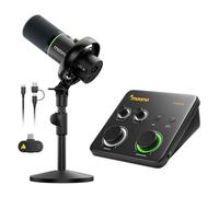 MAONO PD200W Hybrid Wireless Podcast Microphone With Desktop Stand, USB/XLR Dynamic Mic With PS22 Lite XLR Audio Interface for Live Streaming,Recording,Vocal,Home Studio