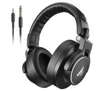 MAONO Professional Studio Headphones, Over Ear Headphones with 6.35 and 3.5mm Detachable Cables, Adjustable Design, 50mm Drivers, for Podcast, Recording, DJ, Music, MH700 Black