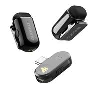 MAONO Wireless Microphone for iPhone 17/16/15 Android, USB-C Mini Microphone with Pro Sound, Noise Cancellation, AI Voice Changer, 30h Battery for Video Recording Vlog TikTok YouTube,Wave T1 Mini