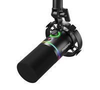 MAONO XLR/USB Dynamic Microphone, RGB Podcast Mic with Software for Streaming,