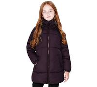 maoo garden Girls Winter Long Puffer Lightweight Coat Thick Padded Soft Fleece Jacket with Hood 817 Purple 13-14Y