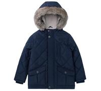 maoo garden Toddler Boys Sherpa Lined Winter Jacket 3-7 Years Little Kids Puffer Fur Hood Water-Resistant Coat Navy 6Y