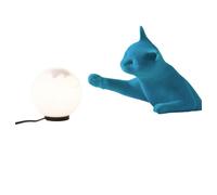Maoo Table Lamp Light Blue Velvet