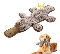 MAOOOOB No Stuffing Dog Squeak Toys- Chew Toys for Small Medium Large Breed- Durable Puppy Teething Interactive to Keep Them Busy- Best Birthday Gift(Platypus)