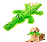 MAOOOOB No Stuffing Dog Squeak Toys- Chew Toys for Small Medium Large Breed- Durable Puppy Teething Interactive to Keep Them Busy- Best Birthday Gift(Crocodile)