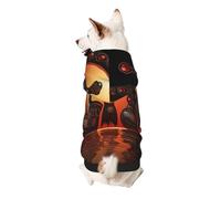 Maori Art Terracotta Dog Hoodie â€“ Soft & Breathable Polyester Pet Clothes for Small, Medium, and Large Dogs