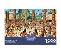 Maori Haka War Dance Ritual Wooden Jigsaw Puzzle Waterproof 1000 Piece Puzzles for Adults Colourful Educational Games