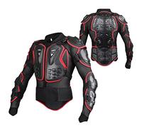 MAOTN Adult Motorcycle Armor, Full Body Armour Racing Suit, Chest Back Protector, Protective Gear Jacket,Red,5XL