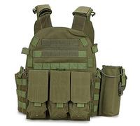 MAOTN Military Tactical Vest,Airsoft Paintball Plate Carrier,Outdoor Men Molle Training CS Field Uniform,Style4,One Size