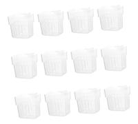 Maouira 12PCS Hydroponic Planting Basket Holder for Aquarium Decoration and Underwater Gardening Wall Mounted Plant Stand Hanging Plant Holder for Aquarium
