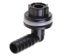 Maouira Water for Tank Connector Elbow Adapter Fitting for Aquariums for Ponds Push to Connect Black Plastic Quick Connectors Elbow Adapter