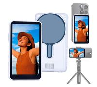 Maovz 4K 30fps Wireless Vlog Selfie Back Camera Screen Monitor Mirror for iPhone/Android with Magnetic Bluetooth Remote Control,Smallrig Monitor,Content Creator Essentials,3.97 Inch, 1500Am Battery