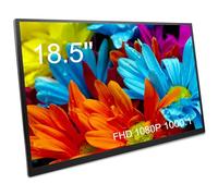 Maovz Portable Monitor, 1080P FHD 100Hz IPS Screen, 125% sRGB HDMI USB-C External Monitor for Laptop PC, Travel Second Display with Kickstand Case (18.5)