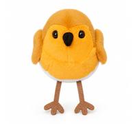 MAOWO Planet Eurasian Robin Plush Keychain, Realistic Chirping Bird Bag Charm with Sound Maker, 15 cm / 5.9 in