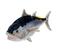 MAOWO Planet Realistic Bluefin Tuna Plush Toy, Lifelike Marine Animal Soft Cuddly Toy, 45cm Stuffed Fish Figure for Ocean Education and Collections, Sea Creature Decorative Gift for Kids and Adults