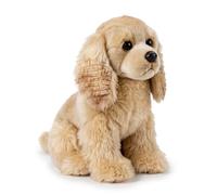MAOWO Planet Realistic Cocker Spaniel Soft Toy, 25cm Lifelike Stuffed Dog Plush, Premium Golden Puppy Teddy, Cute Sitting Spaniel Companion Gift for Kids and Dog Lovers