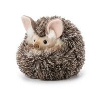 MAOWO Planet Realistic Long-Eared Hedgehog Plush Keychain, 7.5cm Reversible Mini Animal Toy with Hidden Belly, Soft Stuffed Bag Charm with Rotating Gift Box, Nature-Inspired Collectible