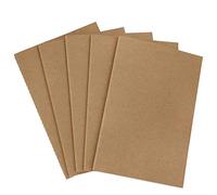 MaoXinTek Kraft Notebooks A5 Size, 5 Pack Lined Journal Notepads for Travelers Students Office (30 Sheets/60 Pages)