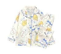 MAOXITCATY Children's Cartoon Pyjama Set Two-Piece Long-Sleeved Top and Trousers Homewear Set for Boys and Girls,Style 1,150cm