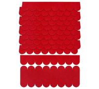 MAOYING 22 Pieces Bituminous Self Adhesive Roof Tiles Self-Adhesive, Mini Set of Tiles for Nest Boxes, Insect Huts, Cabins (Red)
