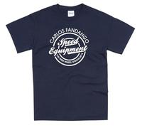 MAOZEEN Hartwell Funny Carlos Fandango Hotrod Custom CarT-Shirt Retro 70's Styling Navy Blue