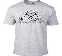MAOZEEN Men's Moria Mining Company T Shirt Grey