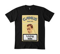 MAOZEEN Philosopher Albert Camus t-Shirt DMN Black