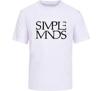 MAOZEEN Simple Minds Mens Men T Shirt Fashion Cotton Top Graphic Unisex Basic Short Sleeve Cotton Casual Men T Shirt White Black XL
