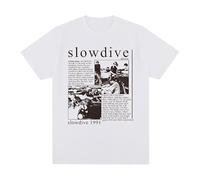 MAOZEEN Slowdive 1991 Band Men T Shirt White L
