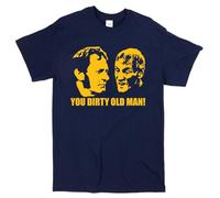 MAOZEEN Steptoe and Son Inspired Dirty Old Man Men T Shirt - Retro British TV Fathers Tee Navy Blue